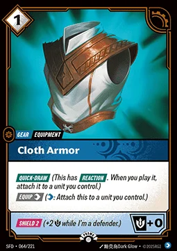 Cloth Armor - SFD-064-p - Promotional Cards - Riftbound card